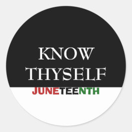 Juneteenth KEN JEZELF Ronde Sticker