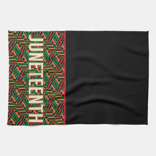 Juneteenth keukenhanddoek (Horizontaal)