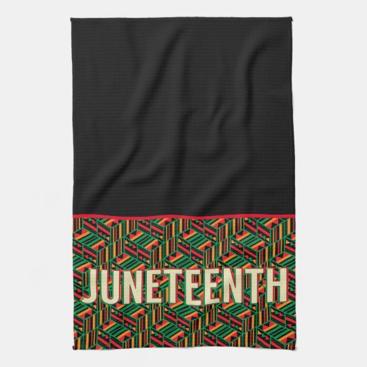 Juneteenth keukenhanddoek (Verticaal)