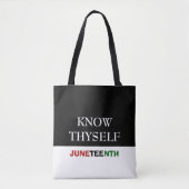 JUNETEENTH Know Thyself Tote Bag (Voorkant)