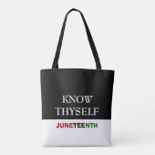 JUNETEENTH Know Thyself Tote Bag (Achterkant)