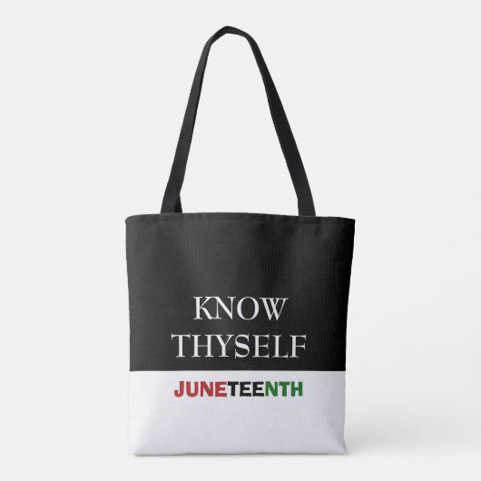 JUNETEENTH Know Thyself Tote Bag (Achterkant)