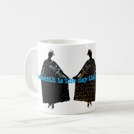 Juneteenth  koffiemok (Voorkant links)