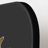 Juneteenth Krullende Kronkelende Kromme Karamel Mo Pickleball Paddle (Links Detail)