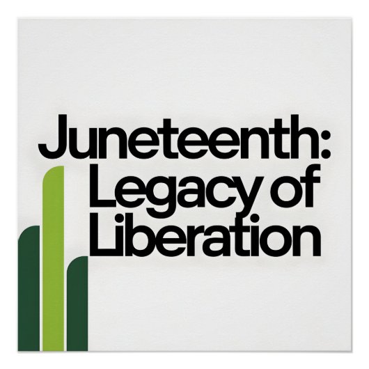 Juneteenth Legacy of Liberation Modern Graphic Perfect Poster (Voorkant)