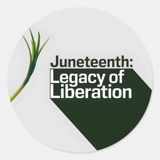 Juneteenth Legacy of Liberation Ronde Sticker (Voorkant)