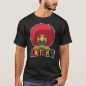 Juneteenth Leopard Afro Black History Month T-shirt (Voorkant)