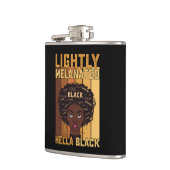 Juneteenth Licht Gemelaniseerd Hella Zwart Melanin Heupfles (Links)