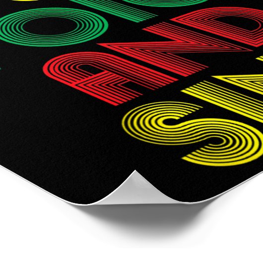 Juneteenth Lift All Voice Sing Black History Mon Poster (Hoek)