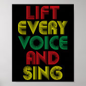 Juneteenth Lift All Voice Sing Black History Mon Poster (Voorkant)