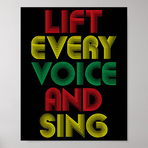 Juneteenth Lift All Voice Sing Black History Mon Poster