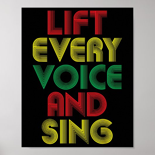 Juneteenth Lift All Voice Sing Black History Mon Poster (Voorkant)