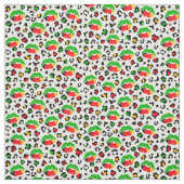 Juneteenth Lips Kisses Leopard Spots Pattern Stof (Swatch)