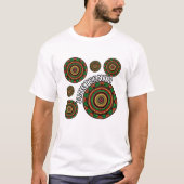 Juneteenth mandala traditionele Afrikaanse patrone T-shirt (Voorkant)