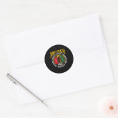 Juneteenth Mannen Black Freedom Equality Celebrati Ronde Sticker (Envelop)