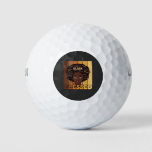 Juneteenth Melanin Black African American Girl Golfballen
