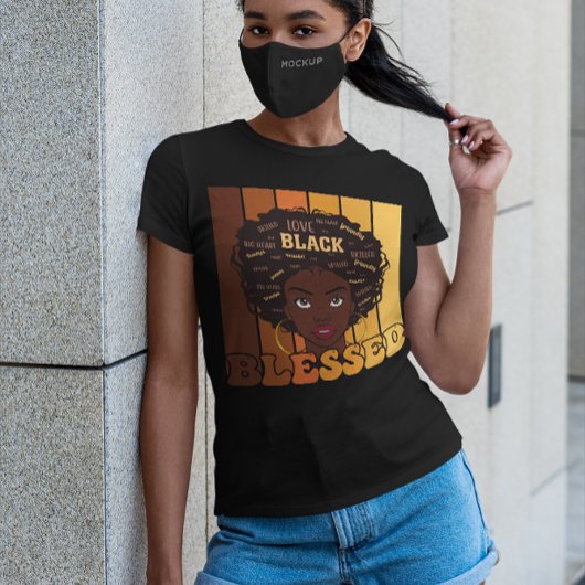 Juneteenth Melanin Black African American Girl T-shirt