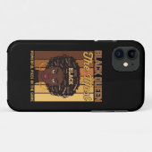 Juneteenth Melanin Black Girl de krachtigste Case-Mate iPhone Case (Achterkant (horizontaal))