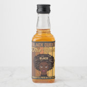 Juneteenth Melanin Black Girl de krachtigste Likeurfles Etiket (Voorkant)