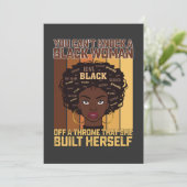 Juneteenth Melanin kan geen zwarte vrouw slaan Kaart (Staand voorkant)