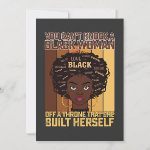 Juneteenth Melanin kan geen zwarte vrouw slaan Kaart