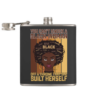 Juneteenth Melanine Kan Een Zwarte Vrouw Niet Slaa Heupfles