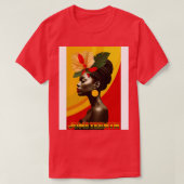 Juneteenth met een oorbel t-shirt (Design voorkant)