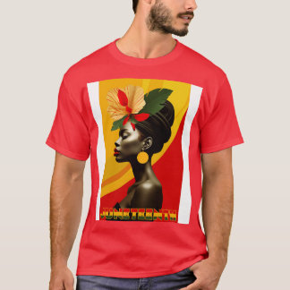 Juneteenth met een oorbel t-shirt
