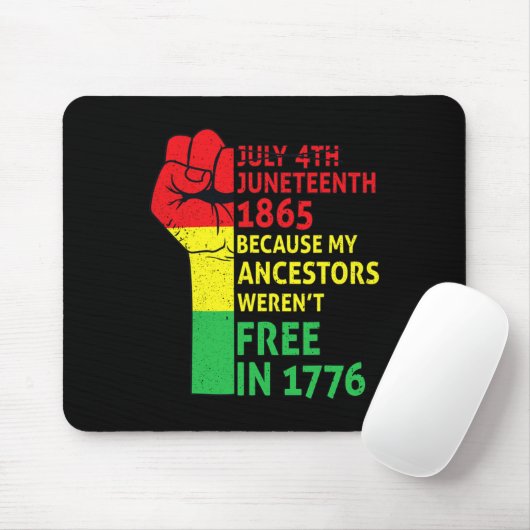 Juneteenth My Ancestors Black African Pride Freedo Muismat (Met muis)