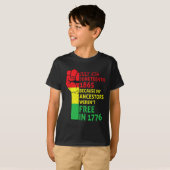 Juneteenth My Ancestors Black African Pride Freedo T-shirt (Voorkant volledig)