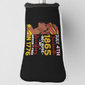 Juneteenth omdat mijn voorouder niet vrij was 1776 golfheadcover (Draai 90)