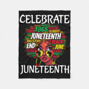 Juneteenth omdat mijn voorouder niet vrij was van fleece deken