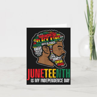 Juneteenth Onafhankelijkheidsdag Afrikaanse Zwarte Kaart