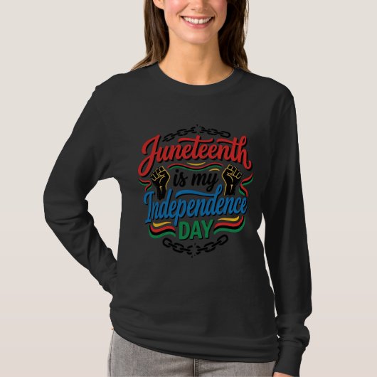 Juneteenth Onafhankelijkheidsdag Vintage Shirt Ont (Voorkant)