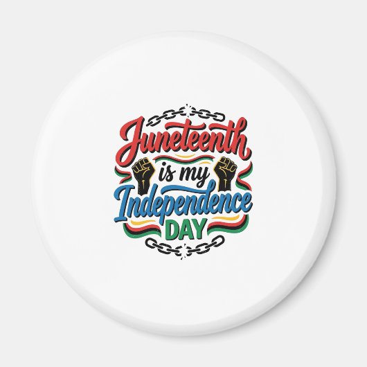 Juneteenth Onafhankelijkheidsdag Vintage Shirt Ont Magneet (Voorkant)