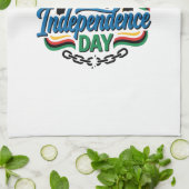 Juneteenth Onafhankelijkheidsdag Vintage Shirt Ont Theedoek (Gevouwen)
