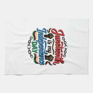 Juneteenth Onafhankelijkheidsdag Vintage Shirt Ont Theedoek