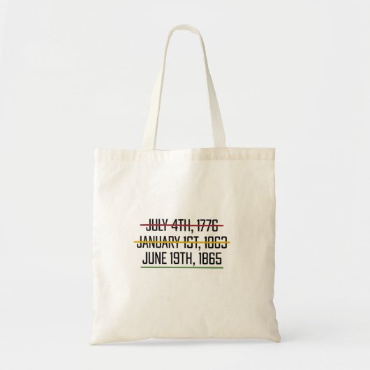 Juneteenth Onafhankelijkheidsdag Zwarte Geschieden Tote Bag (Voorkant)