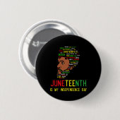 Juneteenth Onafhankelijkheidsdag Zwarte Mannen Vad Ronde Button 5,7 Cm (Voorkant /achterkant)