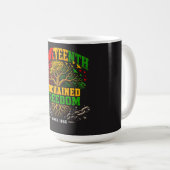 Juneteenth Ongeketende Vrijheidserfgoedboom Koffiemok (Voorkant rechts)