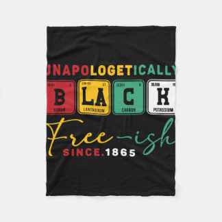 Juneteenth Ontwapend Zwart Periodiek Vrouwen M Fleece Deken