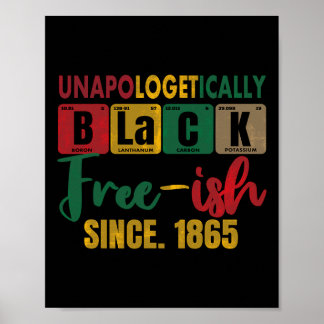 Juneteenth Ontwapend Zwart Periodiek Vrouwen M Poster