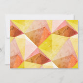 Juneteenth Oranje Gele Abstracte Vrijheid Kaart (Achterkant)