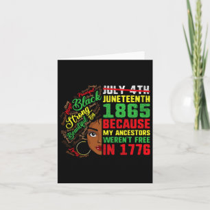Juneteenth Outfit Vrouwen Meisje Kaart