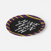 Juneteenth Paarse grens document Bord (Gekanteld)