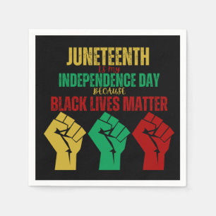 Juneteenth Pan-African Fist Napkin Servet