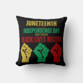 Juneteenth Pan-African Fist Pillow Kussen (Voorkant)