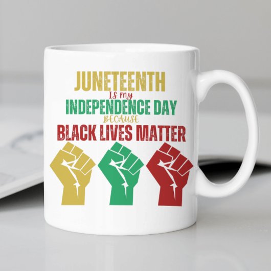Juneteenth Pan-Afrikaanse Vuist Mok