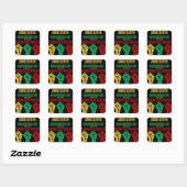 Juneteenth Pan-Afrikaanse Vuist Sticker (Vel)