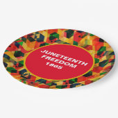 Juneteenth Paper Borden Papieren Bordje (Gekanteld)